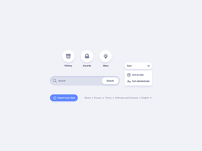 UI Kit Design buttons dropdown dropdown ui footer ildiesign import links search search ui ui ui kit ui kit design ui kits ui pattern ux ux design