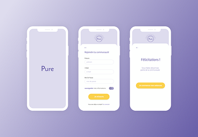 #DailiUI 1 : Sign up page daily 100 challenge dailyui design interface logo mobile design mobileapp ux ui yoga app