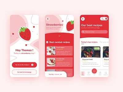 Season'it app design fruit illustration ui
