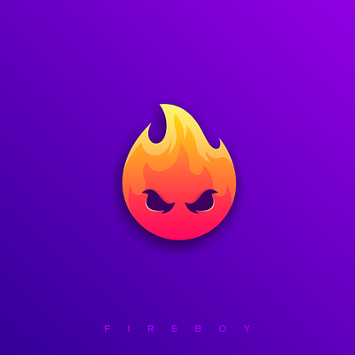 flame boy logo design app icon branding colorful design fire logo flame boy flame icon flame logo graphic design icon identity illustrator logo simple ui