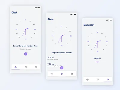 UPLABS CHALLENGE : ALARM CLOCK app design ui ux