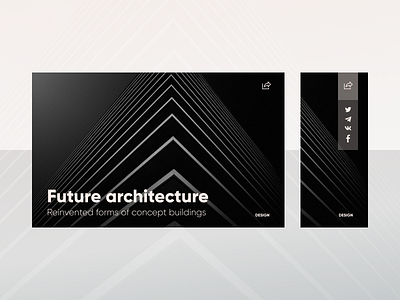 Share a post architecture belarus daily dailylogochallenge dailyui dark design dribbble figma monochrome share share button ui visialization web