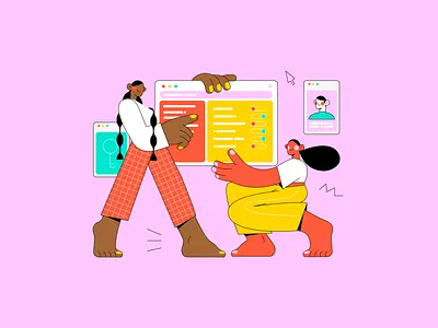 Dashboard sign in app characterdesign dashboard dashboard app dashboard design dashboard ui desktop illustration minimal organize sign in team teamwork ui ux work