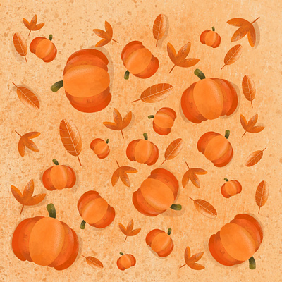 Pumpkin patterns autumn colors design digital illustration digital painting drawing illustration nature pattern pumpkin