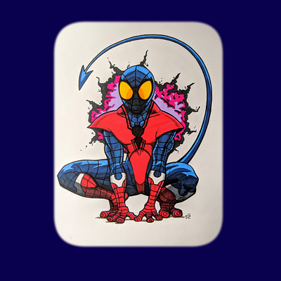 Wallcrawler comics concept drawing fan illustration marvel