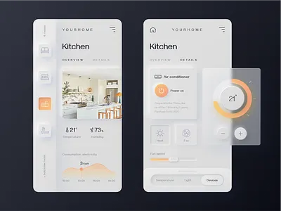 App home - skeumorhic app blur clean glass glassmorphism gradient home neumorph neumorphic neumorphism skeumorhic skeumorhism smarthome
