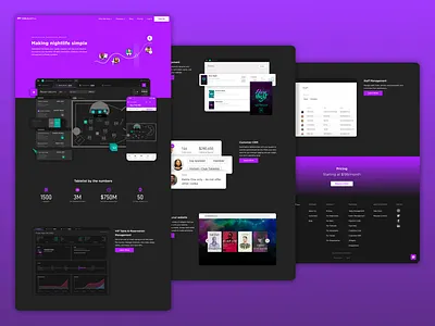 TablelistPro marketing site club dark dark ui home marketing night life nightclub nightlife tablelist web