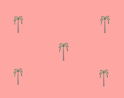 Palms colors digital illustration