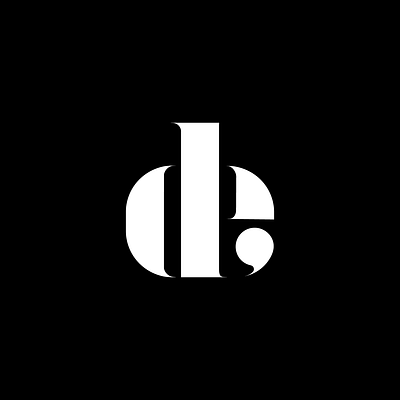 DE Monogram branding design flat illustration logo minimal typography