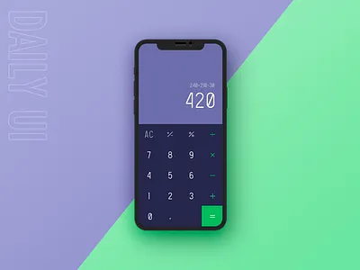 Challenge #004 calculator app challenge dailyui design design ui designuiux flat mobile app