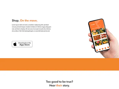 Food Delivery Landing Page design landing landing page minimal ui ux web web design website