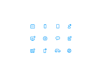 Geolocation Icons calendar car gauge globe icon icons iconset location map minimal mobile tablet ui ux web design