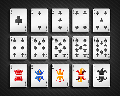 Poker cards club set adobe illustrator blackjack card casino casino games club design games illustration jack joker king leisure poker poker card queen solitaire spider solitaire texas holdem poker vector