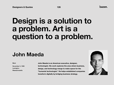 Quote - John Maeda design agency design quote design quotes design tip design tips designtips inspirational quote inspirational quotes motivational quotes motivationalquote quote design ui ui ux ui design uidesign uiux ux ux design uxdesign uxui