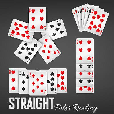 Straight Poker Ranking adobe illustrator blackjack card casino casino games games hand jack joker king leisure poker poker card queen ranking solitaire spider solitaire straight texas holdem poker vector