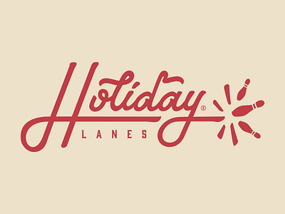 Holiday Lanes branding design handlettering handtype illustration lettering logo typography vector