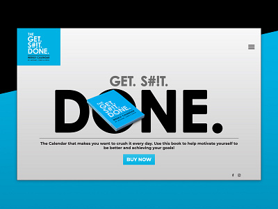 The Get S#!t Done Calendar branding ecommerce get shit done graphic design modern ui ui design ux ux ui web web design