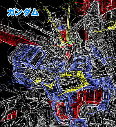 gundam23 fix 01 scribble art commission design flat icon illustration minimal portrait scribble vector