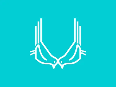 U de Urraca 36 days of type cute animal kawaii logo logo design logodesign logotype vector