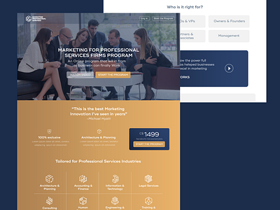 Web design - Marketing Professional services app architecture design firms identity landign page marketing plataform web website website design