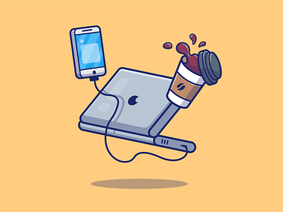 gadgets 💻☕📱🎧 coffee computer desktop device drink earphone gadget headphone icon illustration laptop logo mobile music phone smartphone tech technology vector work