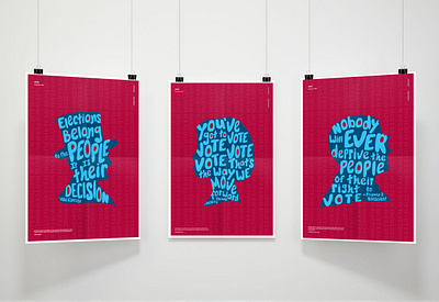 Voting Posters design handlettering politics poster quote vote voting