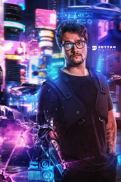 ´´Cyberpunk`` art artwork color design graphic design illustration ilustração manipulation poster poster art thumbnail