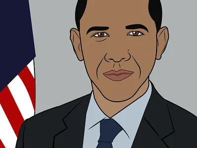 Barack Obama adobeillustrator artwork barack obama design digital illustration graphicdesign illustration illustration digital