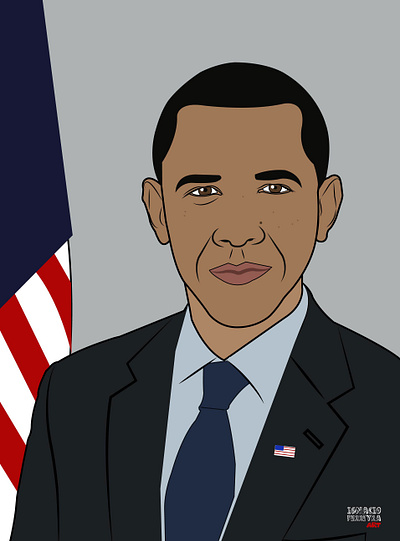 Barack Obama adobeillustrator artwork barack obama design digital illustration graphicdesign illustration illustration digital