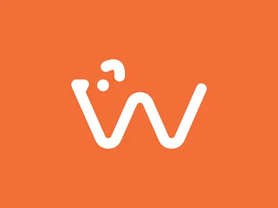 W de Wombat 36 days of type illustration kawaii logo logo design logodesigner logotype vector