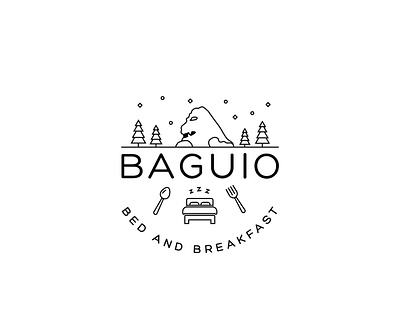 Baguio Bed and Breakfast logo logo design logoconcept