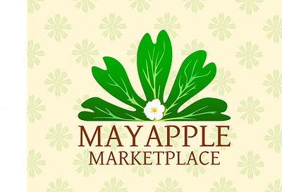Mayapple Marketplace branding business design dribbleweeklywarmup graphic grocery logo market