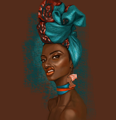 what?? black woman daily art digital art digital painting digital portrait drawing emotion photoshop art portrait woman