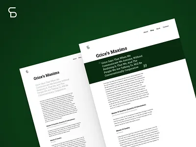 Long Form Content Design articles blog design blog post branding composition typography