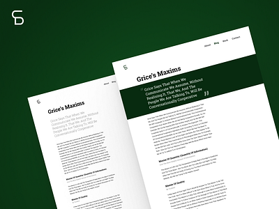 Long Form Content Design articles blog design blog post branding composition typography