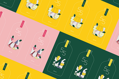 55 Tonic Water - Bottle Illustrations agua tonica apple bottle bottle design bottle label bottle mockup bottles branding feet grapes ilustración ilustration lime limon manzana package packaging tonic water uva water