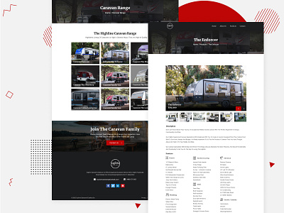 Caravan Detail - Dealer Caravan Website adventure agency car caravan caravan range cars cataloge clean company company profile dealer dealer cars design explorer listing cars news simple ui website