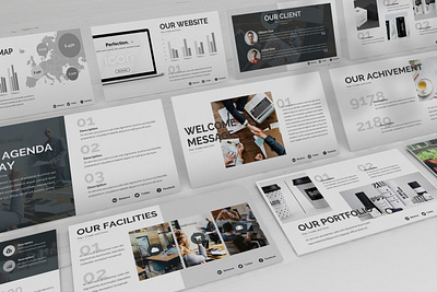Loras - Creative Powerpoint Template agency business presentation creative finance hipster investor minimal monochrome photgraphy pitchdeck powerpoint template presentation proposal simple