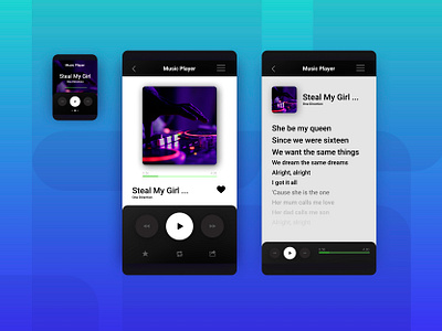 DailyUI 009. Music Player athpol dailyui dailyui009 dailyuichallenge design love music music player play player ui