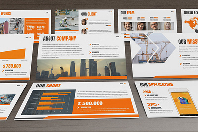 Ankara - Construction Powerpoint Template architecture building business presentation construction development engineer finance industry minimal modern powerpoint template presentation project simple