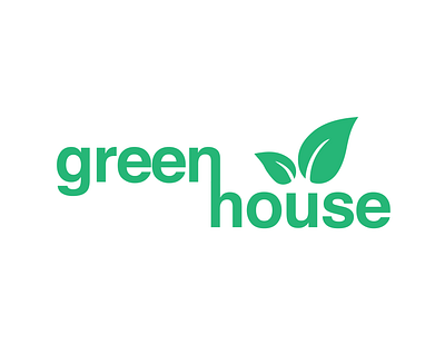 Green House Grocery Store Logo branding design dribbbleweeklywarmup gogreen grocery store local logo logodesign organic vector