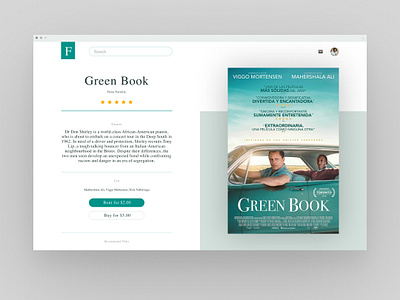 Movie app design flat minimal type typography ui ux web website