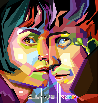 newt tina Fantastic Beast 2 wpap pop art portrait commission design flat illustrator logo minimal portrait vector work wpap