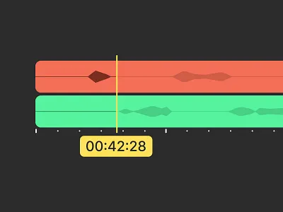 Poco - Timeline app design editing podcast timeline ui