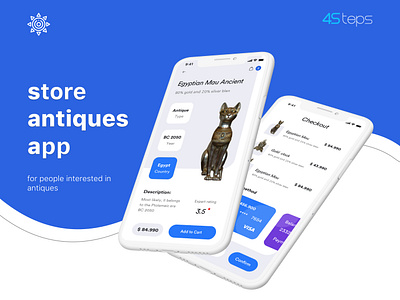 Store Antiques App app iphone x shop store ui design