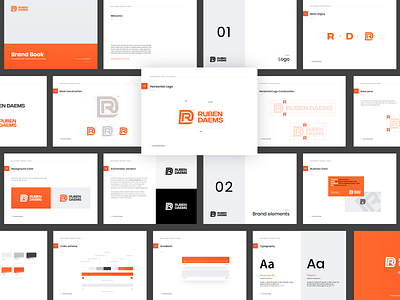 Personal brand - Digital guidelines brand brand book branding color design designer digital guidelines gradient guidelines identity logo logodesigner logotype orange personal brand personal branding