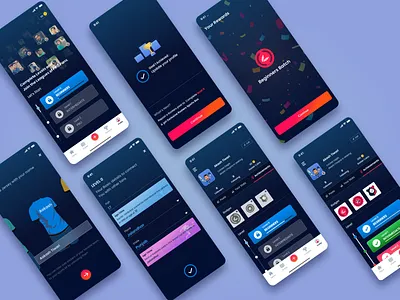 Sports App - Profile Gamification design gamification profile sports ui