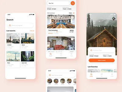 Travela - A Travel and Hotel booking App (Part-3) booking booking app forgot hotel login search sign up splash travel travel app travela ui