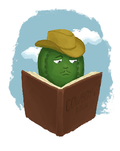 Cactus-Cowboy illustration