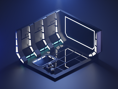 Space Vibes 3d 3d art blender blendercycles diorama isometric isometric art lowpoly space tutorial